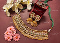 VeroniQ Trends-South Indian Gold Plated Pachi Kundan Choker Necklace Pachi Kundan-Gold Plated-Wedding Jewellery-Punjabi Jewellery-South Indian-Thappa Jewellery