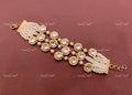 VeroniQ Trends-Kundan Jadau Gold Plated Pachi Kundan Bracelet Pachi Kundan-Gold Plated-Wedding Jewellery-Punjabi Jewellery-South Indian-Thappa Jewellery