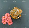VeroniQ Trends-Gold Plated Kundan Jadau Pearl and Pachi Kundan Bangles Pachi Kundan-Gold Plated-Wedding Jewellery-Punjabi Jewellery-South Indian-Thappa Jewellery