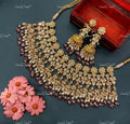 VeroniQ Trends-Kundan Jadau Gold Plated Pachi Kundan Necklace Pachi Kundan-Gold Plated-Wedding Jewellery-Punjabi Jewellery-South Indian-Thappa Jewellery