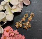 VeroniQ Trends-Traditional Gold Plated Pachi Kundan Earrings Pachi Kundan-Gold Plated-Wedding Jewelry-Punjabi Jewelry-South Indian-Thappa Jewelry