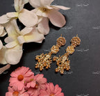 VeroniQ Trends-Traditional Gold Plated Pachi Kundan Earrings Pachi Kundan-Gold Plated-Wedding Jewelry-Punjabi Jewelry-South Indian-Thappa Jewelry