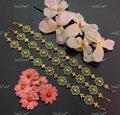 VeroniQ Trends-Traditional Gold Plated Kemp Stone Pachi Kundan Sheesh Phool Matha Patti Pachi Kundan-Gold Plated-Wedding Jewellery-Punjabi Jewellery-South Indian-Thappa Jewellery