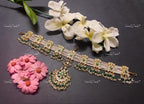 VeroniQ Trends-Traditional Multistrand Beaded Gold Plated Pachi Kundan Matha Patti Pachi Kundan-Gold Plated-Wedding Jewelry-Punjabi Jewelry-South Indian-Thappa Jewelry