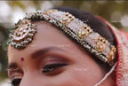 VeroniQ Trends-Traditional Multistrand Beaded Gold Plated Pachi Kundan Matha Patti Pachi Kundan-Gold Plated-Wedding Jewelry-Punjabi Jewelry-South Indian-Thappa Jewelry