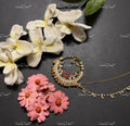 VeroniQ Trends-Floral Gold Plated Pachi Kundan Nath Pachi Kundan-Gold Plated-Wedding Jewellery-Punjabi Jewellery-South Indian-Thappa Jewellery