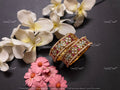 VeroniQ Trends-Royal Kemp Stone Pearl Gold Plated Pachi Kundan Bangles Pachi Kundan-Gold Plated-Wedding Jewellery-Punjabi Jewellery-South Indian-Thappa Jewellery