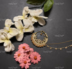 VeroniQ Trends-Floral Gold Plated Pachi Kundan Nath Pachi Kundan-Gold Plated-Wedding Jewelry-Punjabi Jewelry-South Indian-Thappa Jewelry