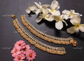 VeroniQ Trends-Gold Plated Kundan Jadau Pachi Kundan Payal Pachi Kundan-Gold Plated-Wedding Jewellery-Punjabi Jewellery-South Indian-Thappa Jewellery