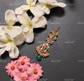 VeroniQ Trends-Traditional Kemp Stone Gold Plated Pachi Kundan Maang Tika Kundan-Gold Plated-Wedding Jewellery-Punjabi Jewellery-South Indian-Thappa Jewellery