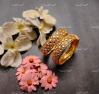 VeroniQ Trends-Gold Plated Pink Kemp Stone Pachi Kundan Bangles Pachi Kundan-Gold Plated-Wedding Jewelry-Punjabi Jewelry-South Indian-Thappa Jewelry