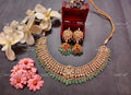 VeroniQ Trend-Heavy Kundan Jadau Gold Plated Pachi Kundan Necklace Pachi Kundan-Gold Plated-Wedding Jewellery-Punjabi Jewellery-South Indian-Thappa Jewellery