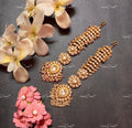 VeroniQ Trends-Royal Drop Design Gold Plated Pachi Kundan Maang Tika Pachi Kundan-Gold Plated-Wedding Jewellery-Punjabi Jewellery-South Indian-Thappa Jewellery