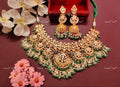 VeroniQ Trends-Bridal Kundan Gold Plated Pachi Kundan Necklace With Chandbali Jhumki Earrings Pachi Kundan-Gold Plated-Wedding Jewellery-Punjabi Jewellery-South Indian-Thappa Jewellery