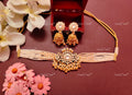 VeroniQ Trends-Multistrand Beaded Gold Plated Pachi Kundan Choker Necklace Pachi Kundan-Gold Plated-Wedding Jewellery-Punjabi Jewellery-South Indian-Thappa Jewellery
