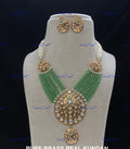VeroniQ Trends-Victorian Gold Plated Multistrand Kundan Polki Long Necklace Polki-Gold Plated-Wedding Jewellery-Punjabi Jewellery-South Indian-Thappa Jewellery