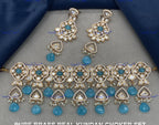 VeroniQ Trends-Traditional Gold Plated Beads Kundan Polki Necklace Kundan-Gold Plated-Wedding Jewelry-Punjabi Jewelry-South Indian-Thappa Jewelry