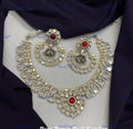 VeroniQ Trends-Traditional Gold Plated Kundan Polki Necklace Kundan-Gold Plated-Wedding Jewellery-Punjabi Jewellery-South Indian-Thappa Jewellery