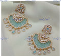 VeroniQ Trends-Traditional Colour Beads And Kundan Polki Earrings Polki-Gold Plated-Wedding Jewellery-Punjabi Jewellery-South Indian-Thappa Jewellery