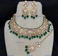 VeroniQ Trends-Traditional Kundan Polki Beaded Necklace Polki-Gold Plated-Wedding Jewellery-Punjabi Jewellery-South Indian-Thappa Jewellery
