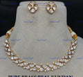 VeroniQ Trends-Latest Design Gold Plated Kundan Polki Choker Necklace Kundan-Gold Plated-Wedding Jewellery-Punjabi Jewellery-South Indian-Thappa Jewellery
