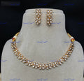 VeroniQ Trends-Latest Design Floral Gold Plated Kundan Polki Necklace Kundan-Gold Plated-Wedding Jewellery-Punjabi Jewellery-South Indian-Thappa Jewellery