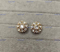 VeroniQ Trends-Traditional Gold Plated Polki Studs Earrings Polki-Gold Plated-Wedding Jewellery-Punjabi Jewellery-South Indian-Thappa Jewellery