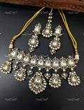 VeroniQ Trends-Latest Design Polki Choker Necklace Polki-Gold Plated-Wedding Jewellery-Punjabi Jewellery-South Indian-Thappa Jewellery