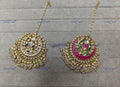 VeroniQ Trends-Traditional Chandbali Gold Plated Polki Maang Tika Polki-Gold Plated-Wedding Jewellery-Punjabi Jewellery-South Indian-Thappa Jewellery
