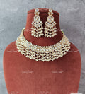 VeroniQ Trends-Traditional Pachi Kundan Jadau Polki Choker Necklace Polki-Gold Plated-Wedding Jewellery-Punjabi Jewellery-South Indian-Thappa Jewellery