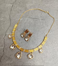 VeroniQ Trends-Elegant Gold Plated Polki Choker Necklace Polki-Gold Plated-Wedding Jewellery-Punjabi Jewellery-South Indian-Thappa Jewellery