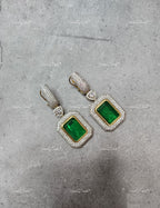 VeroniQ Trends-Beautiful Party Look Polki Earrings Polki-Gold Plated-Wedding Jewelry-Punjabi Jewelry-South Indian-Thappa Jewelry