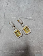 VeroniQ Trends-Beautiful Party Look Polki Earrings Polki-Gold Plated-Wedding Jewelry-Punjabi Jewelry-South Indian-Thappa Jewelry