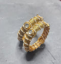 VeroniQ Trends-Gold Plated Pearl And Polki Bangles Polki-Gold Plated-Wedding Jewellery-Punjabi Jewellery-South Indian-Thappa Jewellery