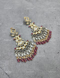 VeroniQ Trends-Traditional Dangler Polki Earrings Polki-Gold Plated-Wedding Jewellery-Punjabi Jewellery-South Indian-Thappa Jewellery