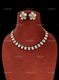 VeroniQ Trends-Elegant Diamond Look Polki Necklace Polki-Gold Plated-Wedding Jewellery-Punjabi Jewellery-South Indian-Thappa Jewellery