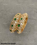 VeroniQ Trends-Designer Polki Gold Plated Bangles Polki-Gold Plated-Wedding Jewelry-Punjabi Jewelry-South Indian-Thappa Jewelry