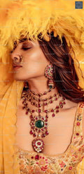 VeroniQ Trends-Bridal Pachi Kundan Choker Necklace Pachi Kundan-Gold Plated-Wedding Jewellery-Punjabi Jewellery-South Indian-Thappa Jewellery