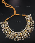 VeroniQ Trends-South Indian Sliver Kundan Choker Necklace-92.5 Sliver-Gold Plated-Wedding Jewellery-Punjabi Jewellery-South Indian-Thappa Jewellery