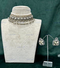 VeroniQ Trends- Victorian Pearl and Polki Choker Necklace 92.5 Sliver Moissanite Diamond Polki-Fresh Water Pearl-Gold Plated-Wedding Jewellery-Punjabi Jewellery-South Indian-Thappa Jewellery