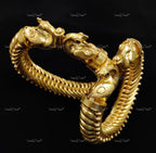 VeroniQ Trends-Gold Plated Peacock Design Silver Bangle 92.5 Sliver-Gold Plated-Wedding Jewelry-Punjabi Jewelry-South Indian-Thappa Jewelry