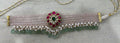 VeroniQ Trends- Victorian Multistrand Ruby Pink Stone and Sliver Kundan Choker Necklace 92.5 Sliver-Fresh Water Pearl-Gold Plated-Wedding Jewellery-Punjabi Jewellery-South Indian-Thappa Jewellery