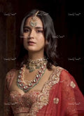 VeroniQ Trends-Bridal Kemp Stone Pachi Kundan Long Necklace Pachi Kundan-Gold Plated-Wedding Jewellery-Punjabi Jewellery-South Indian-Thappa Jewellery