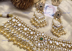 VeroniQ Trends-Traditional Rajwadi Style Pearl And Pachi Kundan Choker Necklace Pachi Kundan-Gold Plated-Wedding Jewelry-Punjabi Jewelry-South Indian-Thappa Jewelry