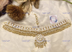 VeroniQ Trends-Traditional Rajwadi Style Pachi Kundan Matha Patti Pachi Kundan-Gold Plated-Wedding Jewelry-Punjabi Jewelry-South Indian-Thappa Jewelry