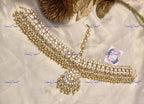 VeroniQ Trends-Traditional Rajwadi Style Pachi Kundan Matha Patti Pachi Kundan-Gold Plated-Wedding Jewelry-Punjabi Jewelry-South Indian-Thappa Jewelry