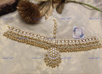 VeroniQ Trends-Traditional Rajwadi Style Pachi Kundan Matha Patti Pachi Kundan-Gold Plated-Wedding Jewelry-Punjabi Jewelry-South Indian-Thappa Jewelry