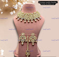 VeroniQ Trends-Beautiful Bridal Heavy Quality Gold Plated Kundan Choker Necklace Kundan-Gold Plated-Wedding Jewellery-Punjabi Jewellery-South Indian-Thappa Jewellery