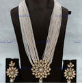 VeroniQ Trends-Beautiful Floral Gold Plated Heavy Kundan Long Rani Haar Necklace Kundan-Gold Plated-Wedding Jewellery-Punjabi Jewellery-South Indian-Thappa Jewellery