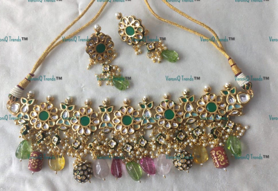 kundan jewellery kundan choker neckalce jadau jewellery jewelry sample sale by custom jewelry